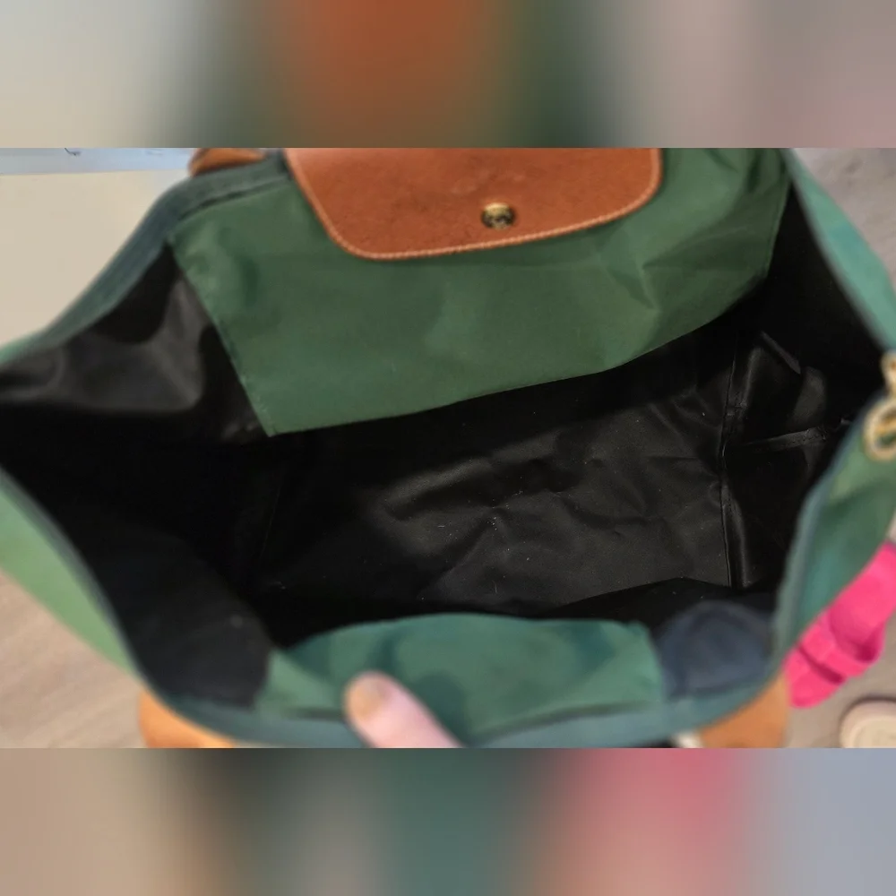 Longchamp Tote In British Green - Worn Once. Like New. - Picture 4 of 4